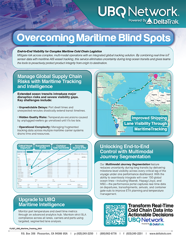 UBQ Network Maritime Tracking